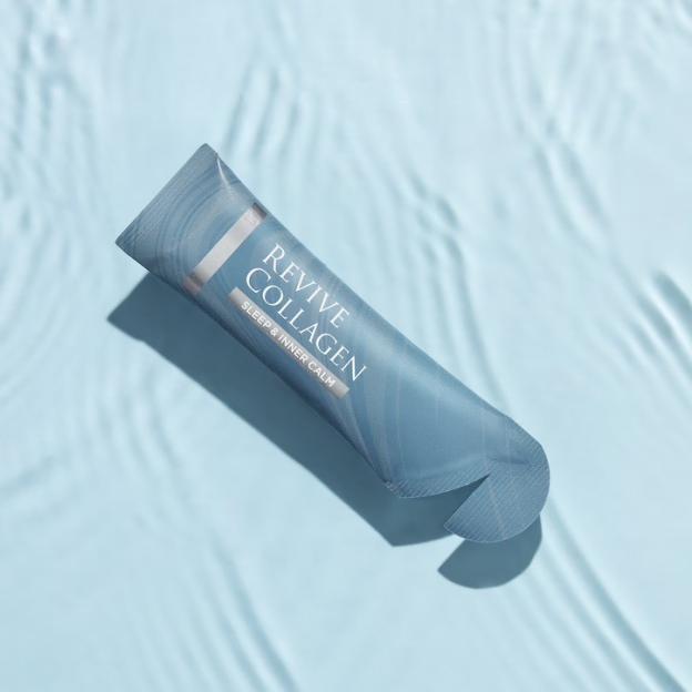Revive Collagen “Sleep & Inner Calm” product in a sachet.