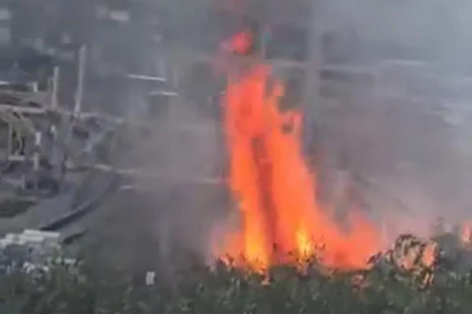Bushfire Erupts Near London Train Tracks, Sparking Chaos for Travelers as Firefighters Fight the Blaze