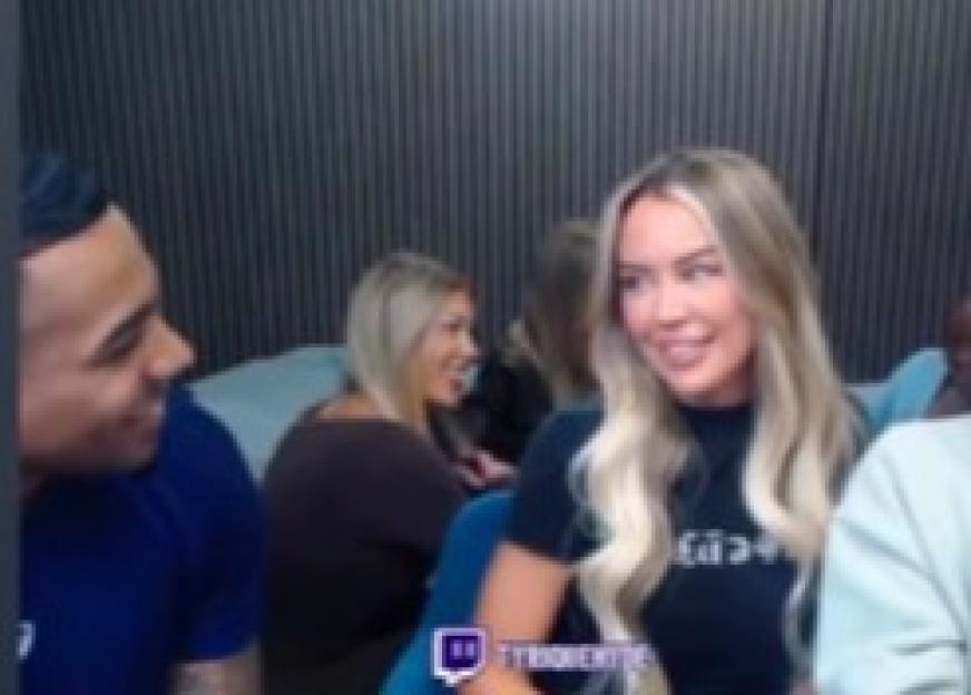 Tyrique Hyde and Samantha Kenny in a casual setting.