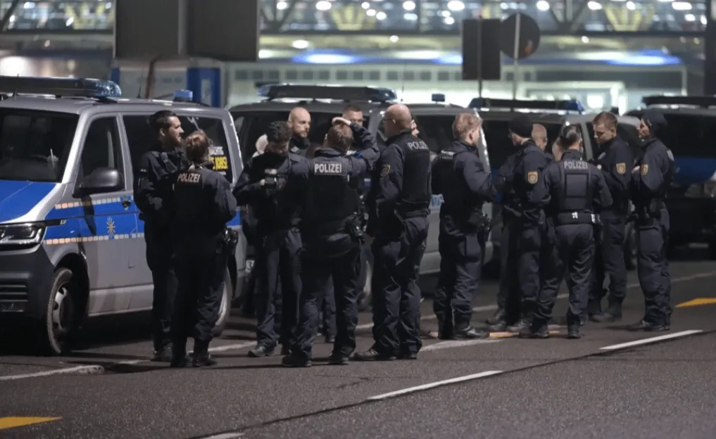 Car crashes through fence at German airport weeks after bomb drone found near Ukraine cargo plane as flights grounded
