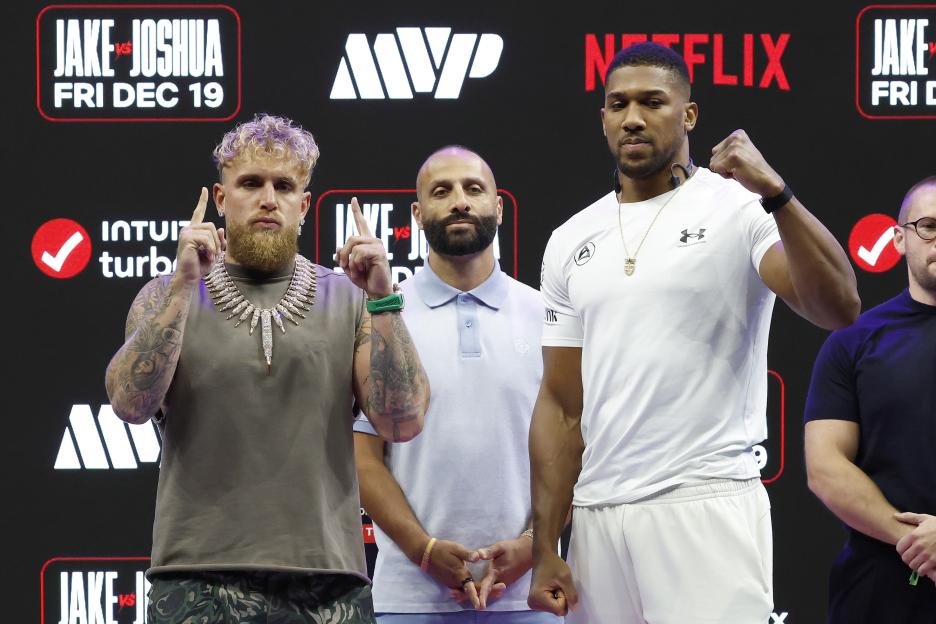 BESTPIX: Jake Paul v Anthony Joshua - Press Conference
