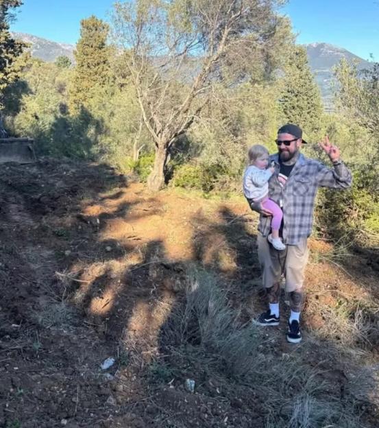'I left money crisis UK for utopia abroad  dinner and a movie WITH wine costs just £11, olive oil is FREE and our rent is just £99 per week'