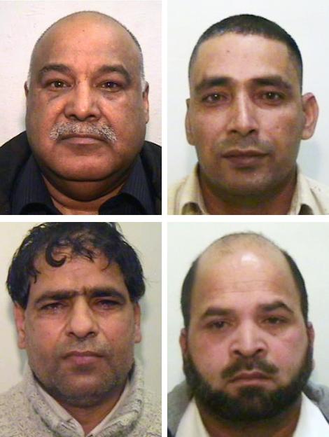 Collage of headshots of Shabir Ahmed, Adil Khan, Abdul Aziz, and Qari Abdul Rauf.