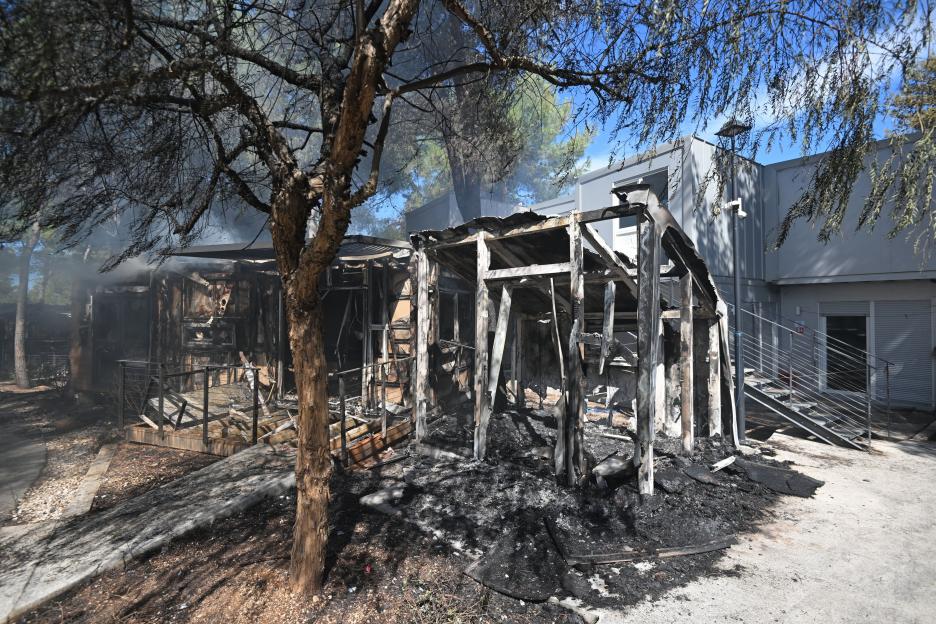 Milna, Brac, Croatia, 13.09.2026 - The catastrophic fire devastated the tourist resort Gava in the Osibova cove - 13 Sep 2026