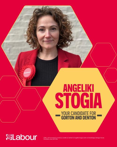 Angeliki Stogia, your candidate for Gorton and Denton.