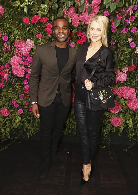 Ore Oduba and Portia Oduba smiling at the Stacey Solomon x Primark Collection Launch.