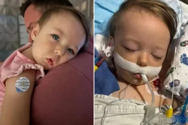 Toddler almost dies after drinking milk alternative and vomiting ‘green bile’ as mum says, ‘how stupid can I be?’