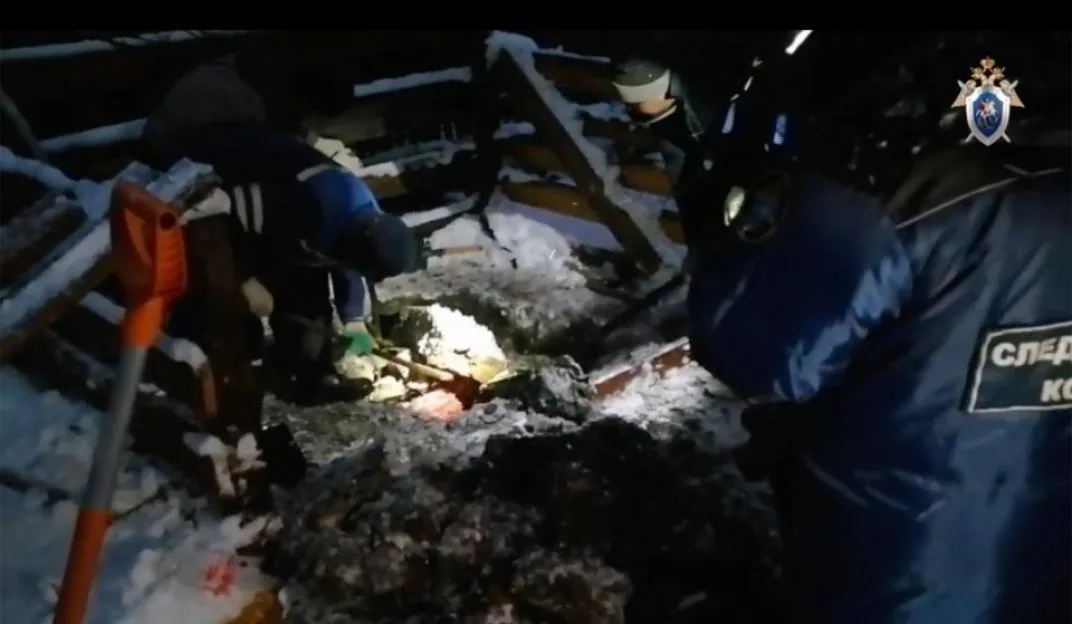 Excavation of the macabre remains