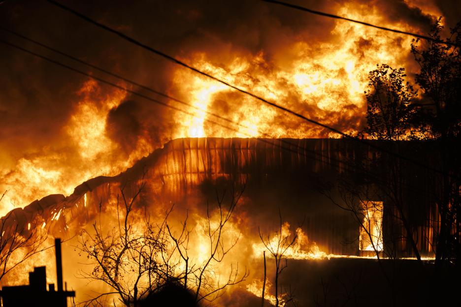 Wildfire in Oreokastro, Thessaloniki