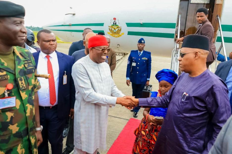 Governor Fubara Welcomes Vice President Kashim Shettima to Port Harcourt