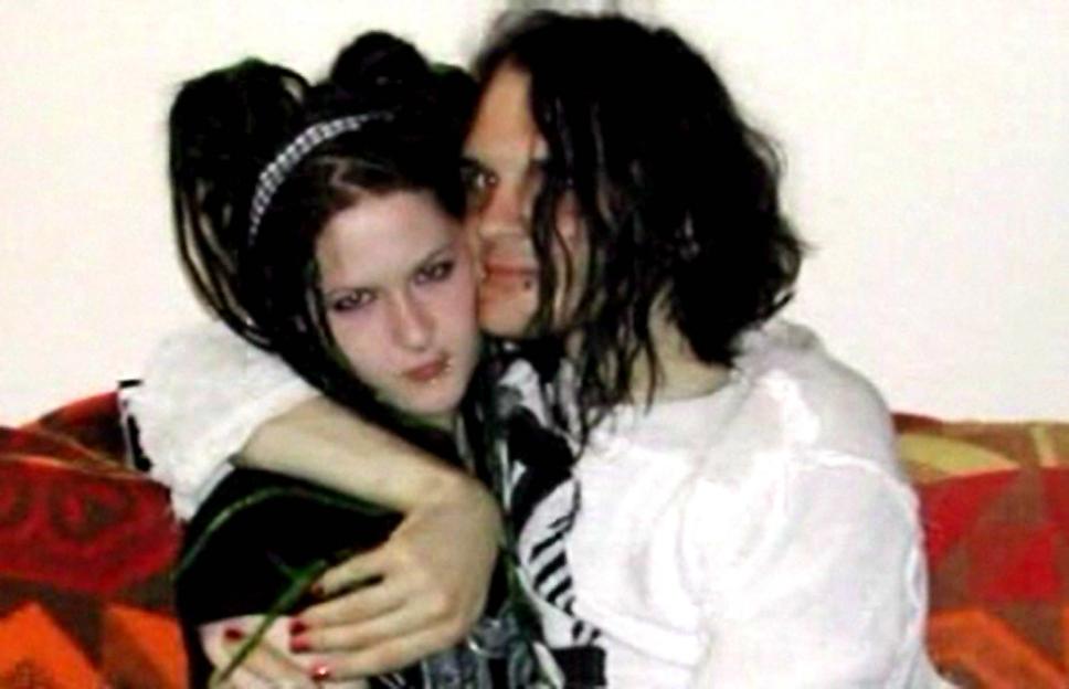 Sophie Lancaster and Robert Maltby embracing.