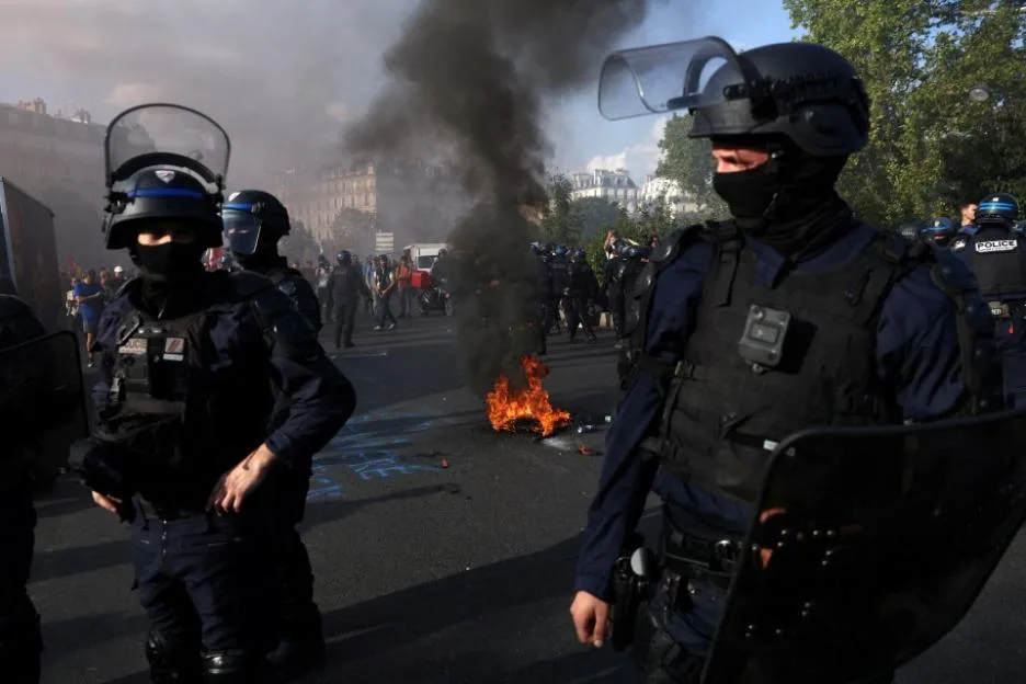 Public sector protests in France