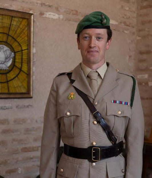 Major Paul Wilks in uniform.
