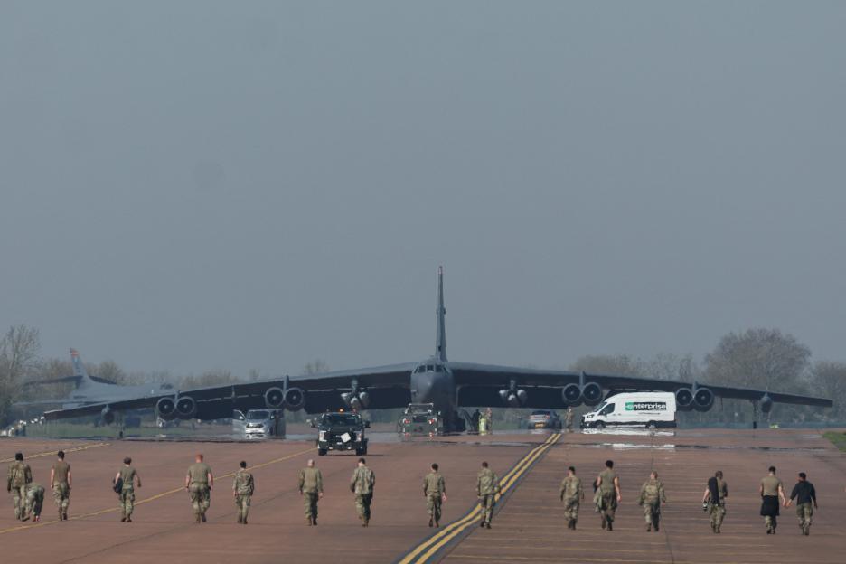 US Bombers, Including Massive B-52s, Touch Down in the UK Carrying 70,000 lbs of Payloads After Trump's Last-Minute Ceasefire