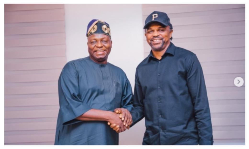 APC National Chairman Welcomes Football Icon Nwankwo Kanu in Abuja