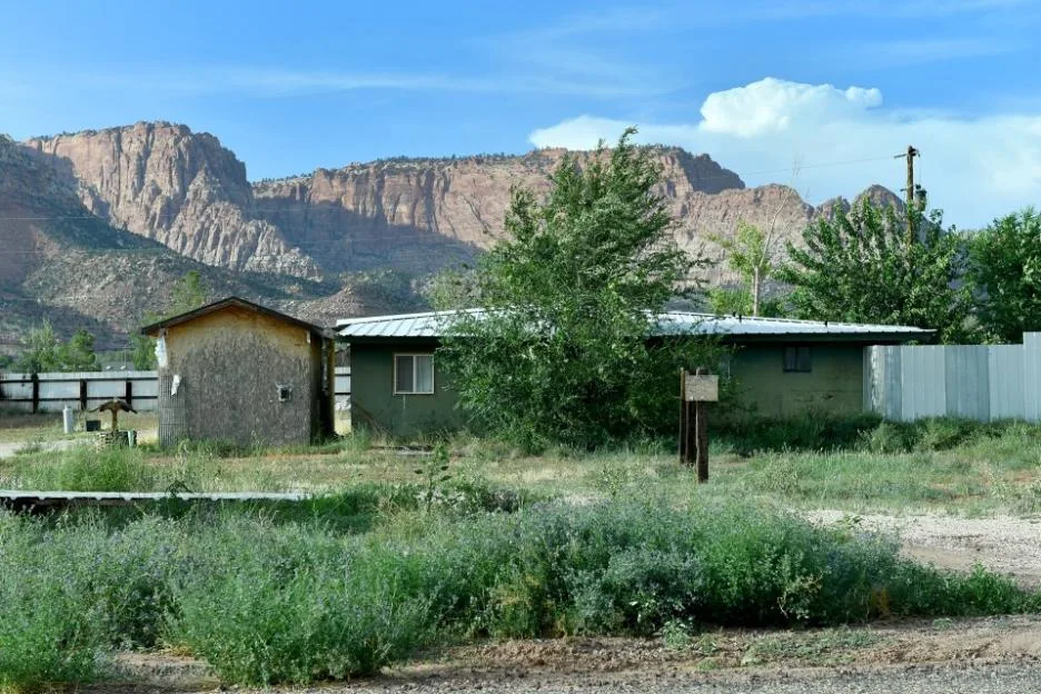 GVs showing the Green House in the small town of Colorado City in Arizona.