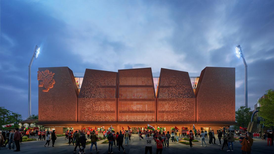 Wrexham AFC's Proposed Kop Stand Development at the STÄK Cae Ras Stadium