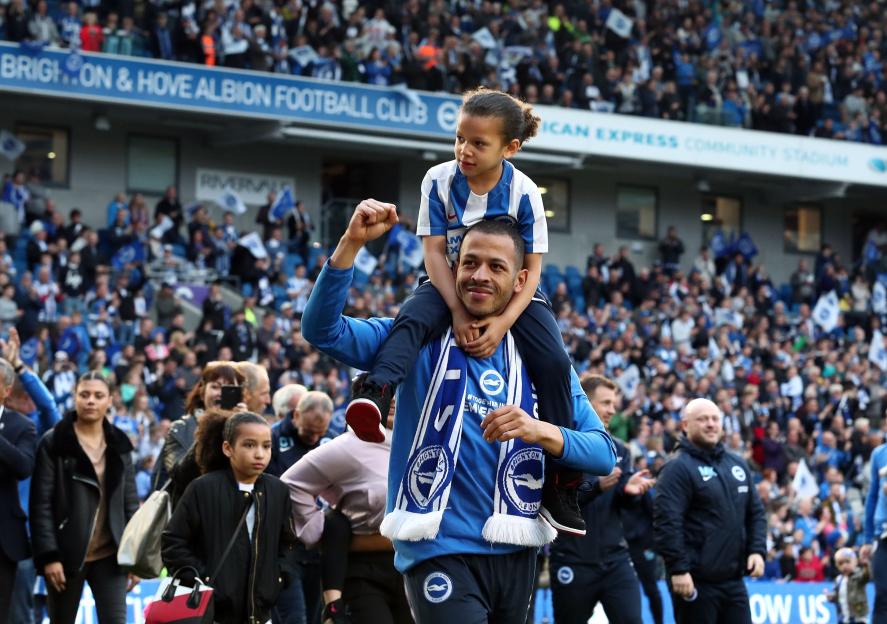 Liam Rosenior playing for Brighton & Hove Albion