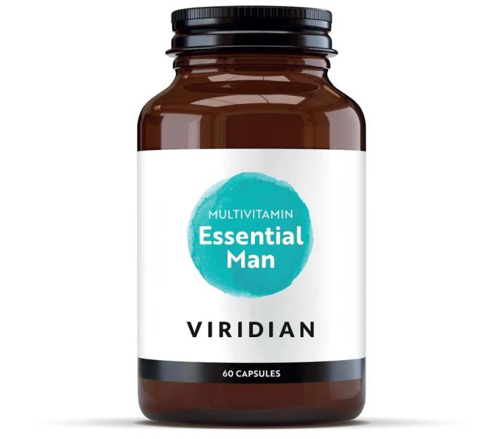 Viridian Essential Man Multivitamin bottle.
