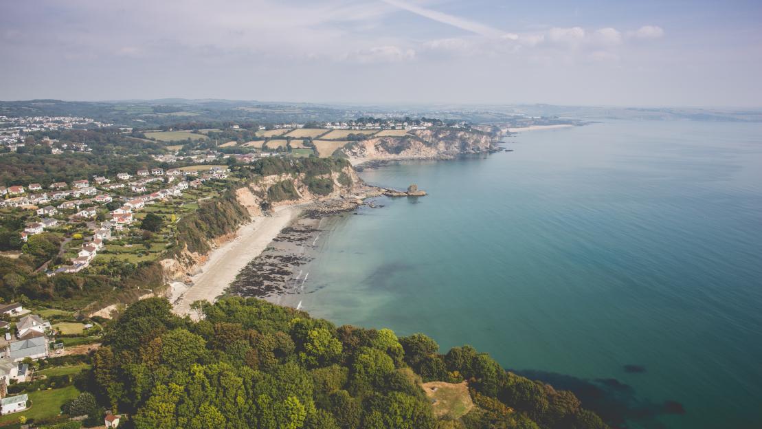 Aerial photo of St Austell, Cornwall
