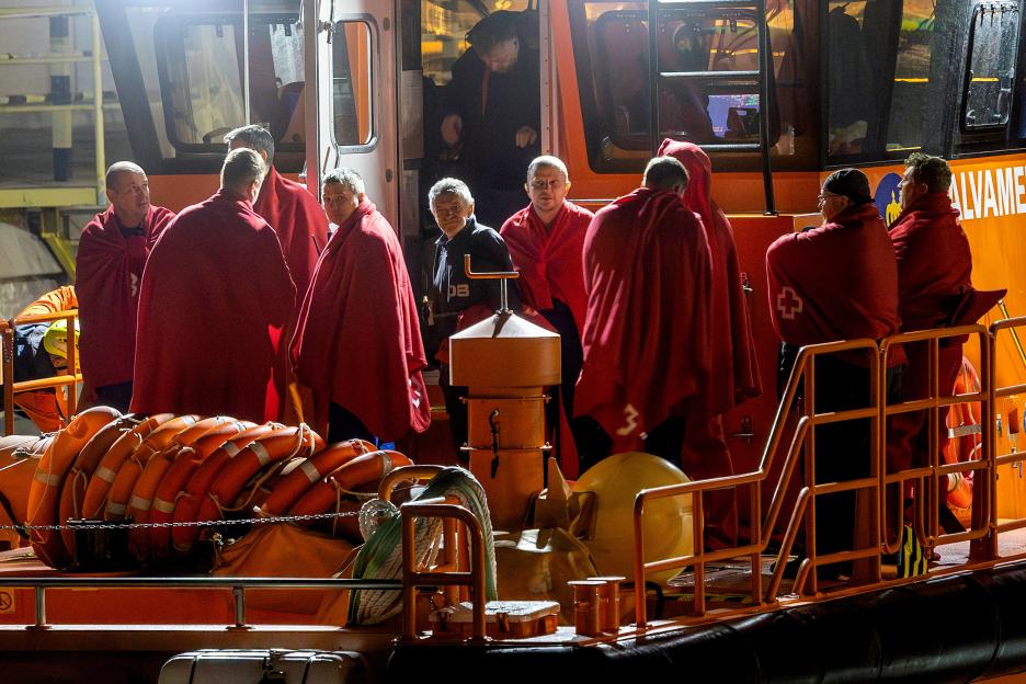 Survivors of Russian cargo ship Ursa Major sinking arrive in Cartagena