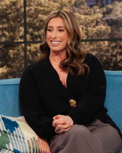 Stacey Solomon on the TV show 'This Morning'.