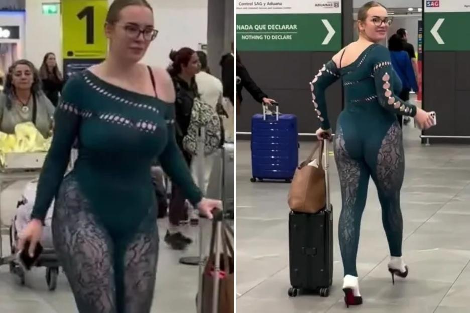 Traveler Stuns in Daring Outfit, Sparks Outrage Over Airport Dress Code Debate
