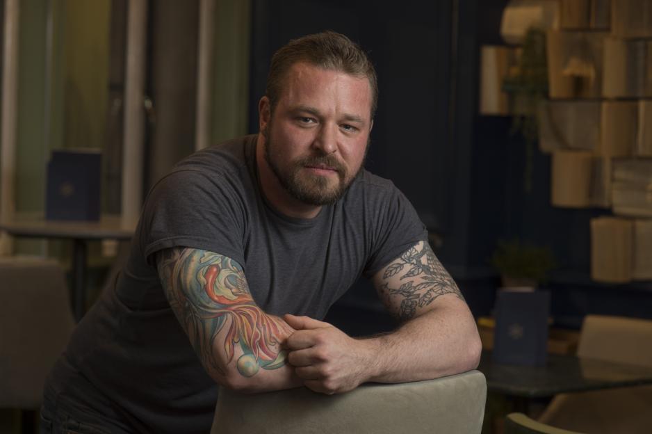 Actor David Paisley, who appears as Robert the Bruce in the BBC production "Rise of the Clans."