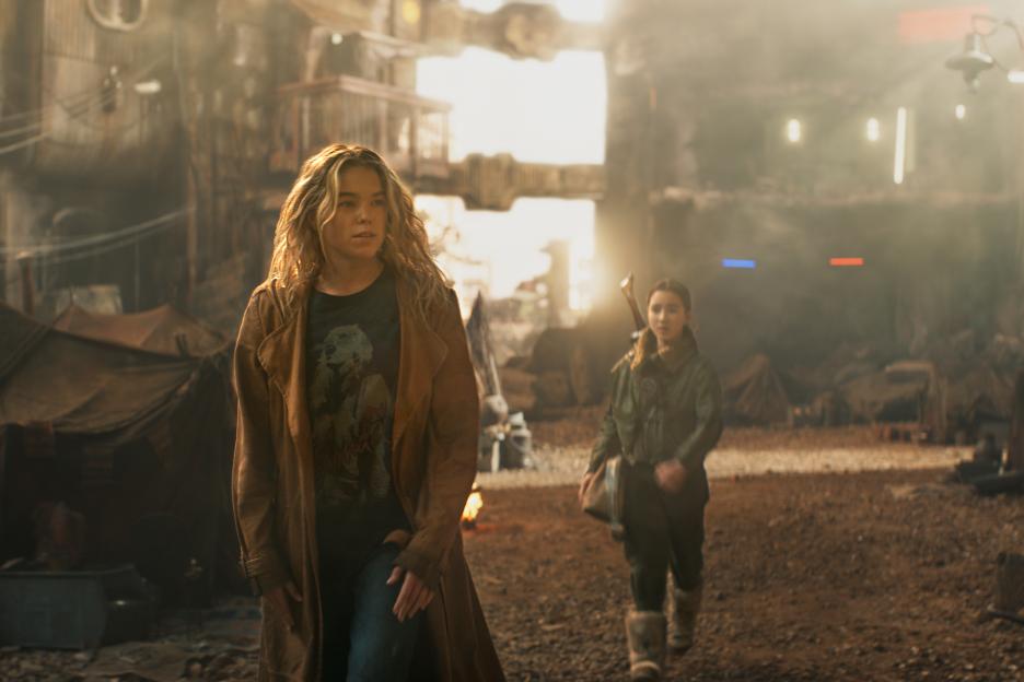 Milly Alcock, left, and Eve Ridley in a scene from "Supergirl."