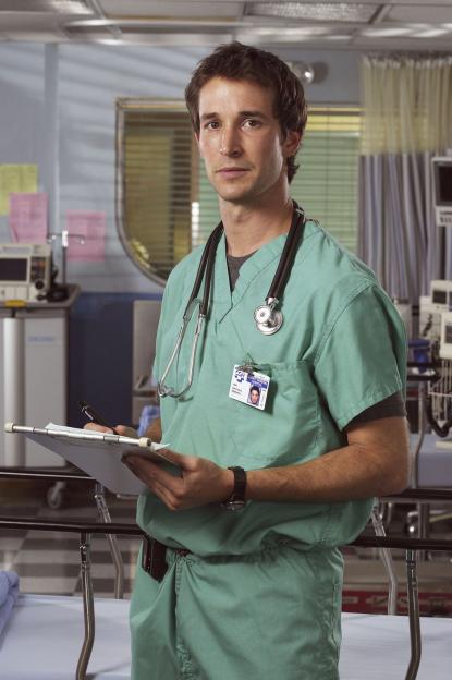 Noah Wyle as Dr. John Carter in a publicity shot for ER.