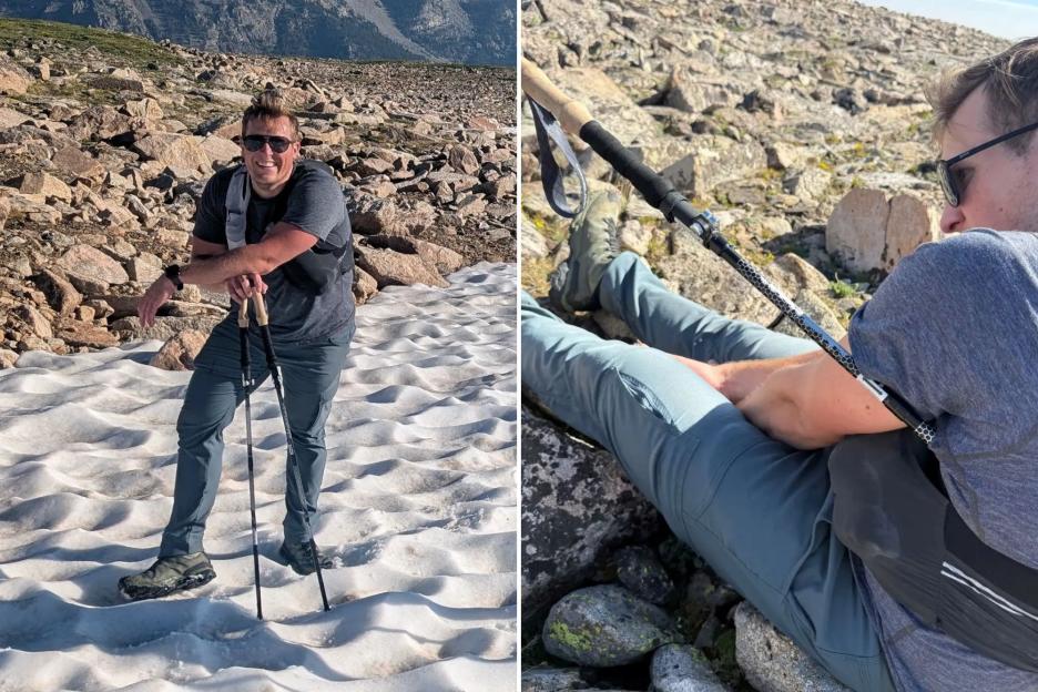 'Man Completes 10-Mile Hike with Walking Pole Piercing His Body, Friends Lightheartedly Call Him a 'Kebab''