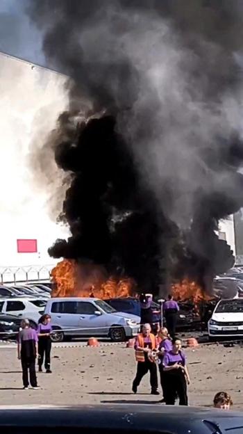 Smoke rises from Wildberries warehouse in Yekaterinburg