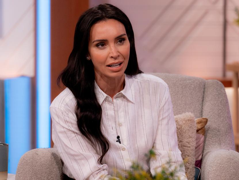 Christine Lampard during the "Lorraine" TV show.