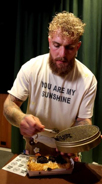 Jake Paul Blends £4,500 ‘World’s Most Expensive Hot Dog’ After Anthony Joshua Injures His Jaw