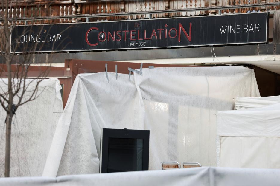 Aftermath of New Year's Eve party fire and explosion at "Le Constellation" bar in Crans-Montana