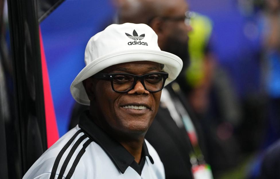 July 3, 2026, Arlington, Aarhus, United States: SAMUEL L. JACKSON from USA during FIFA World Cup 2026: Australia and Egypt. (Credit Image: ¿ Ulrik Pedersen/ZUMA Press Wire) EDITORIAL USAGE ONLY! Not for Commercial USAGE!
