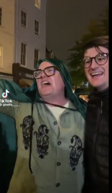 Alan Carr's Cloak-Covered Party Antics on a London Street Leave Celeb Traitors Fans in Stitches!