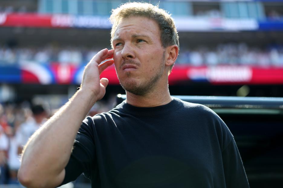 Julian Nagelsmann, Head Coach of Germany, reacts prior to the FIFA World Cup 2026 Round Of 32 match between Germany and Paraguay.