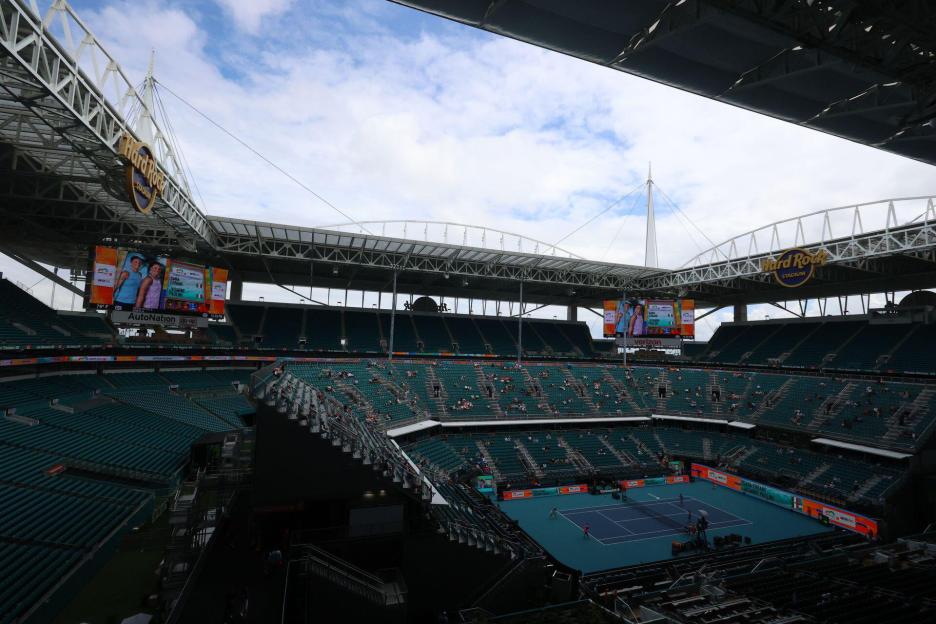 Miami Gardens, Florida, USA. 29th Mar, 2026. General view of the stadium of the Miami Open on Session 24 on March 29, 2026, at Hard Rock Stadium in Miami Gardens, Florida. (Credit Image: ¿ Lorenzo Vasquez/ZUMA Press Wire) EDITORIAL USAGE ONLY! Not fo