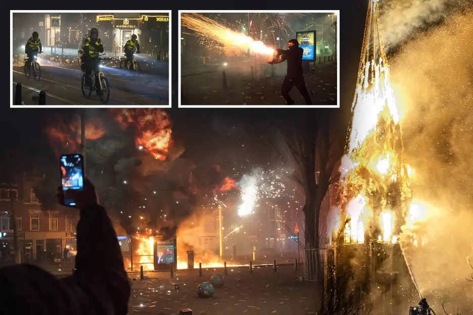 Tragic New Year's Eve in the Netherlands: Fireworks Claim Two Lives Amid Unprecedented Violence and Historic Church Blaze