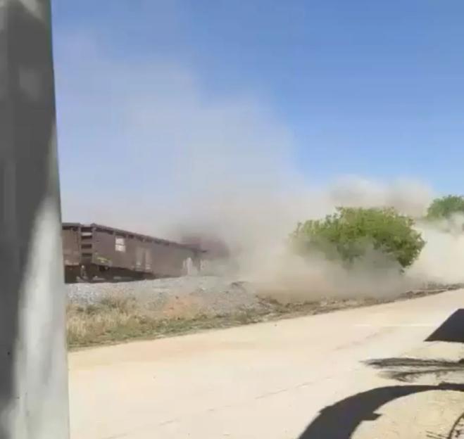 VIDEO: Horror moment train derails leaving one dead and seven seriously injured