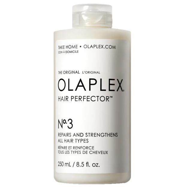 Olaplex No. 3 Hair Perfector bottle.