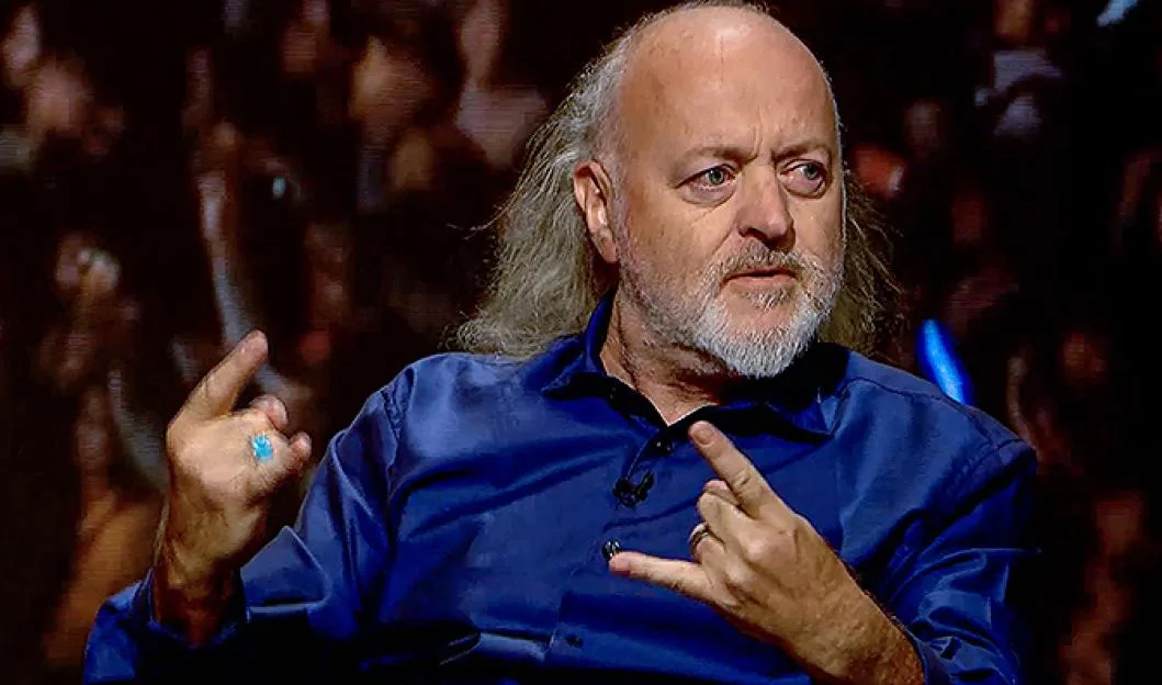 Bill Bailey gesturing on QI.
