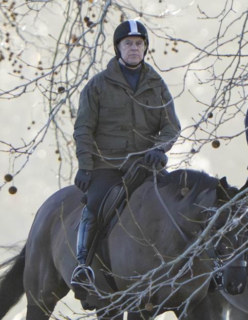 Andrew Windsor on horseback.