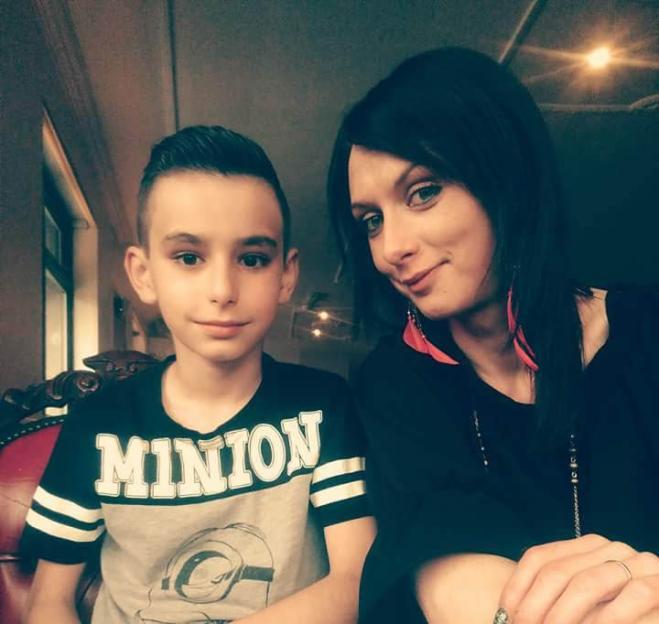 Vicky Waugh with her son, Kalen.
