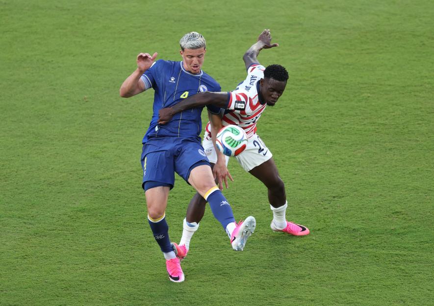 'Fans Rage as Balogun Gets Sent Off for Challenge While Messi Walks Free'