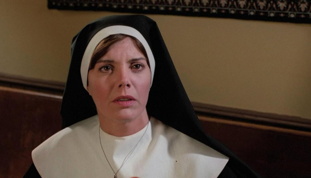 Gilmer McCormick as Sister Victoria in *Silent Night, Deadly Night* (1984).