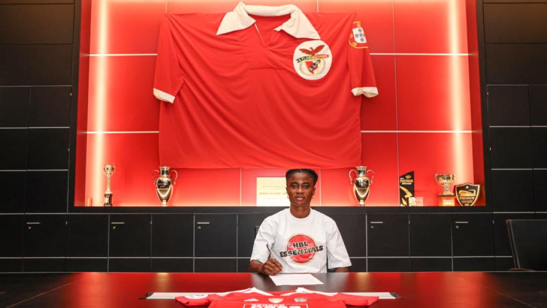 Benfica Signs Super Falcons Defender Demehin in Exciting Transfer Move!