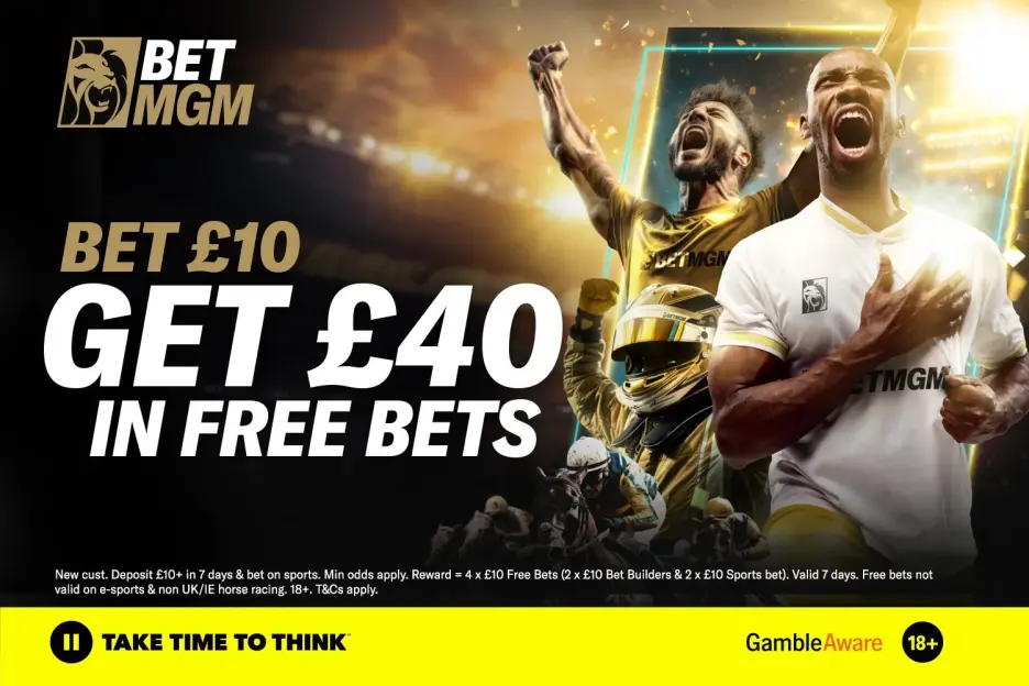 Score £40 in Free Bets for Burnley vs Man Utd with BetMGM!