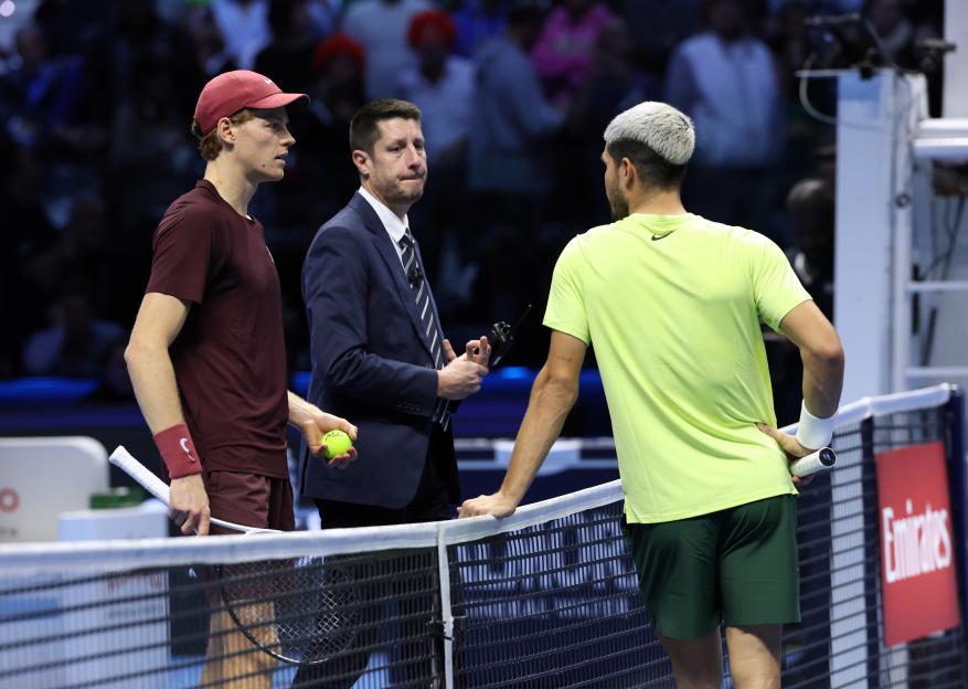 Jannik Sinner vs. Carlos Alcaraz Match Halted Amid Medical Emergency at ATP Finals